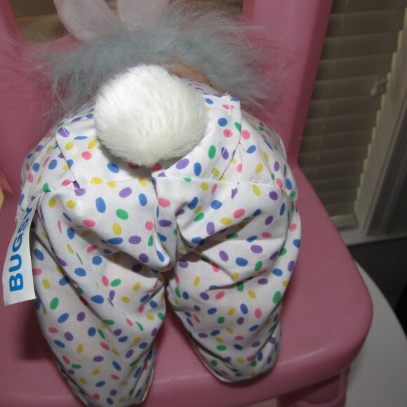 Russ Troll Kidz “Bugsy” Easter Bunny Troll Doll – Vintage Collectible Plush - Picture 3 of 8
